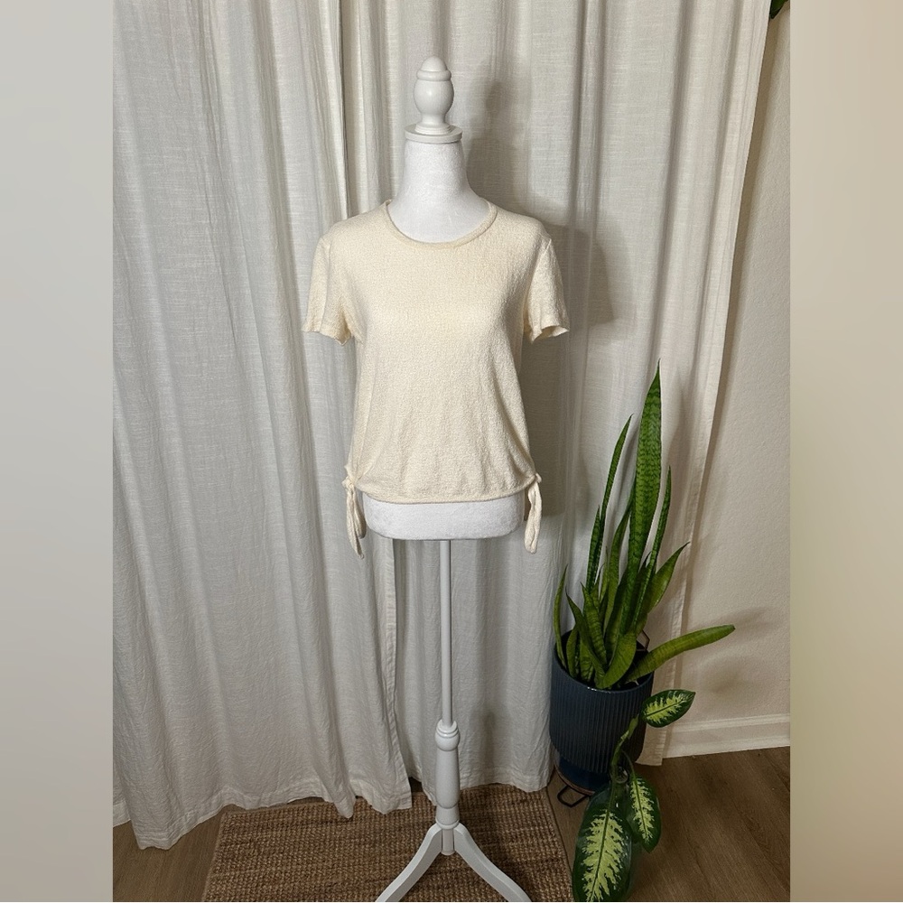 Textured Ivory Madewell Top